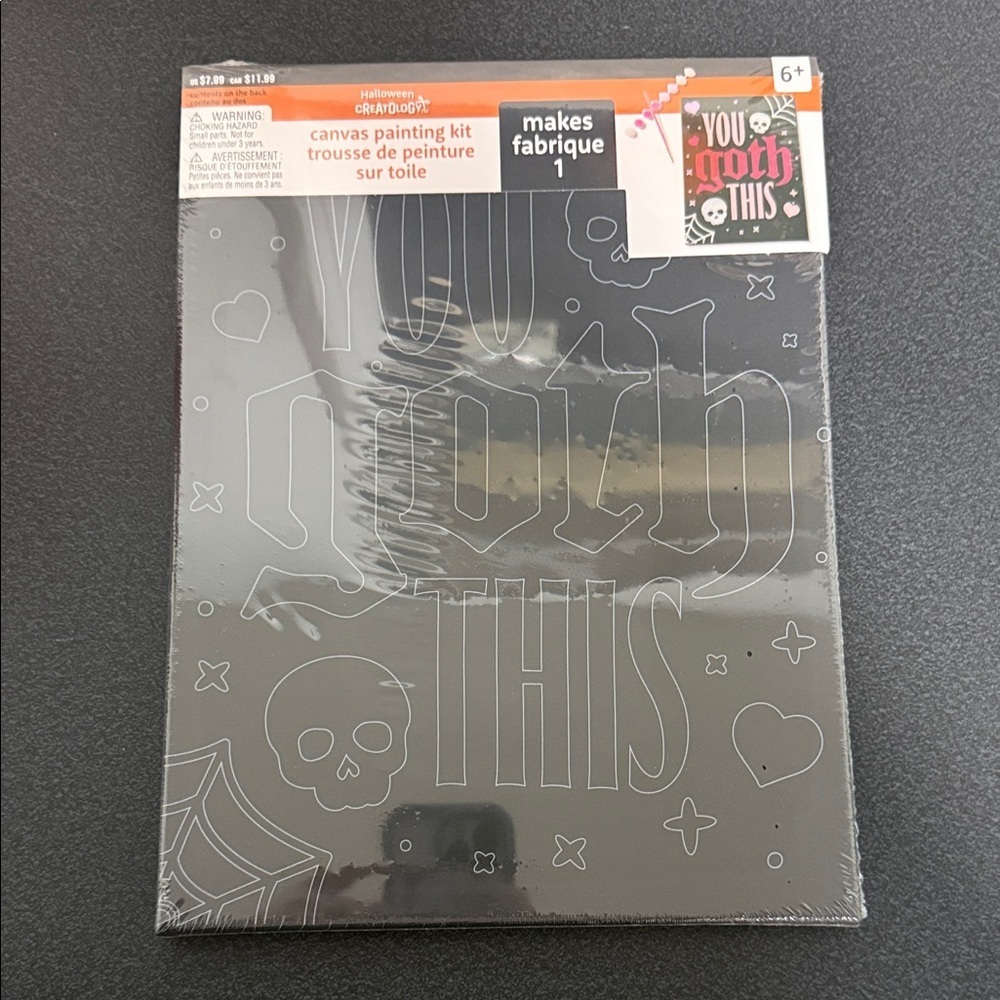 Halloween Crayola Canvas Painting Kit - You Goth This (Black)